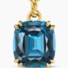 Marbella Pendant 18K Yellow Gold with Hampton Blue Topaz, 22mm