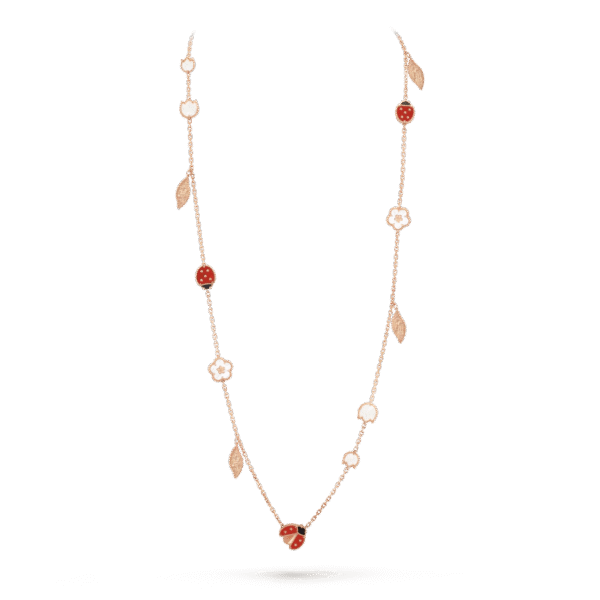 Lucky Spring long necklace, 15 motifs