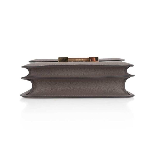 Mini Constance 18 Bag Etain Epsom Leather with Gold Hardware