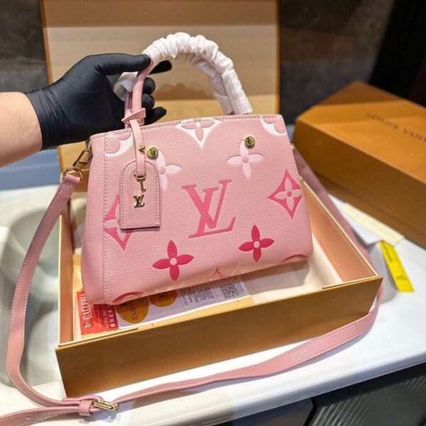 Bicolor Monogram Emplant Shoulder Bag