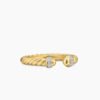 F5D55B62-FB0A-1692-67E9-64181B3A8D1F.jpg Cable Band Open Ring 18K Yellow Gold with Diamonds - 6