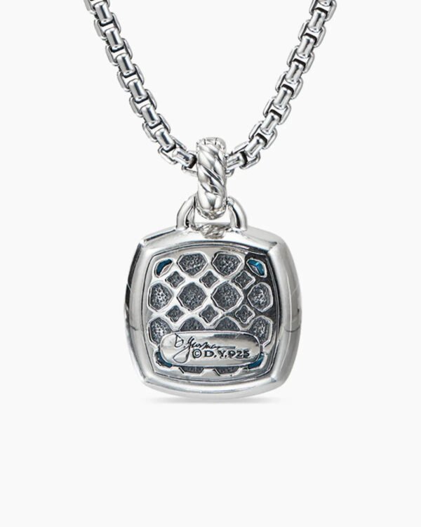 F61CD33C-BE17-2A8A-4734-D1A68FE72DC2.jpg Albion® Pendant Sterling Silver with Black Orchid and Diamonds, 14mm