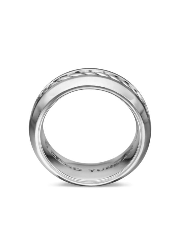 David Yurman sterling silver Cable Inset band ring - 6