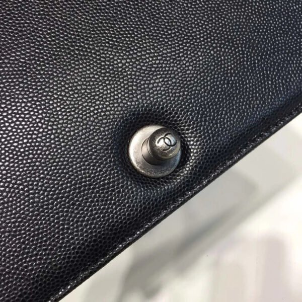 Chanel Boy Handbag Silver Hardware Black For Women, Women&rsquo;s Handbags, Shoulder And Crossbody Bags 9.8in/25cm A67086
