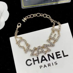 Full diamond letter bracelet