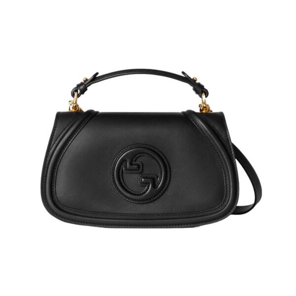 Gucci Blondie Leather Top Handle Black 27x17cm