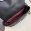 Chanel 19 HandBag Black For Women 10.1in/26cm AS1160