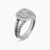 FB3AD24C-0161-8B04-B373-0876E753802D.jpg Petite Albion® Ring Sterling Silver with Pavé Diamonds - 6