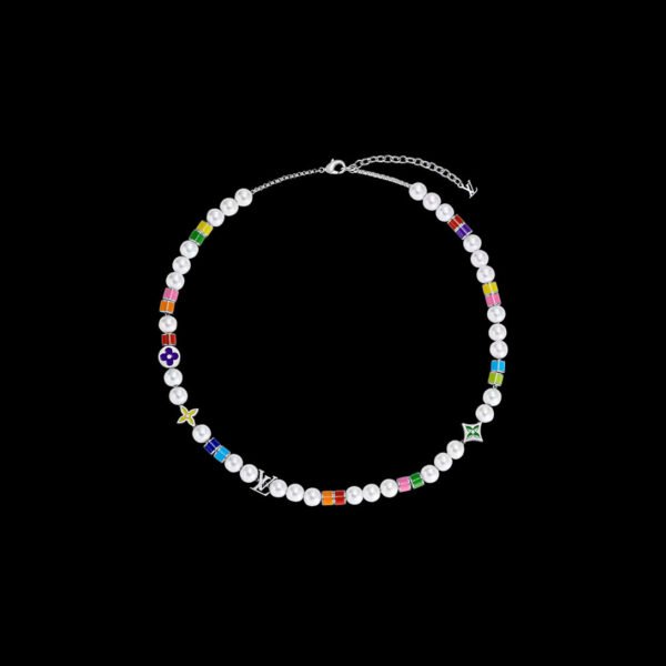 Monogram Pearls Party Necklace