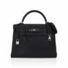 FBB67E78-340F-293C-D8D8-D2A761AE3113.jpg Kelly 28 Retourne Bag Black Togo Leather with Palladium Hardware