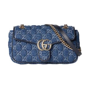 Gucci marmont 26 cm blue denim