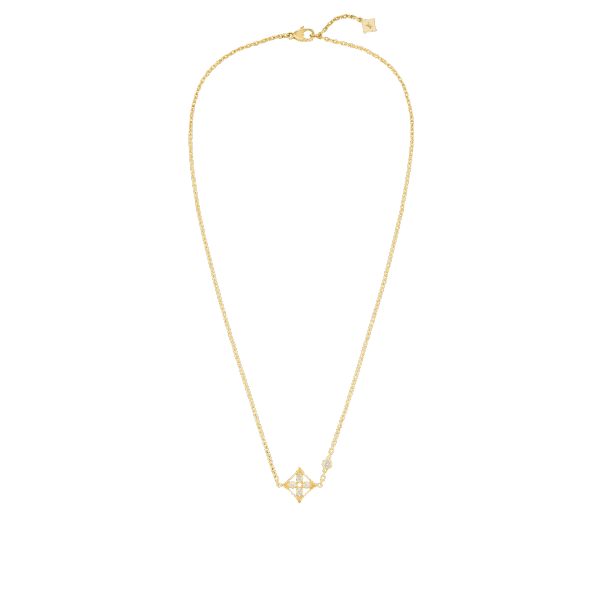 Idylle Blossom Pendant, Yellow Gold And Diamonds