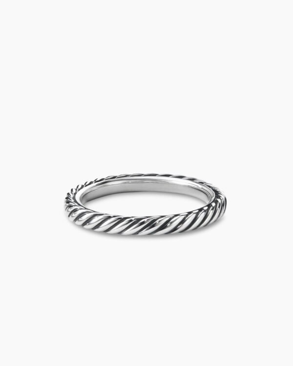 Cable Collectibles Stack Ring Sterling Silver, 3mm
