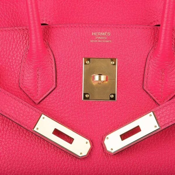 FC9E47C9-4A58-0A99-1F14-D3AEB87E5F4B.jpg Birkin 30 Bag Rose Extreme Clemence Leather with Gold Hardware