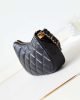 Chanel Aged Calfskin Quilted Small 19 Hobo Black