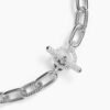 DY Madison&reg; Toggle Chain Necklace Sterling Silver with Diamonds 11mm