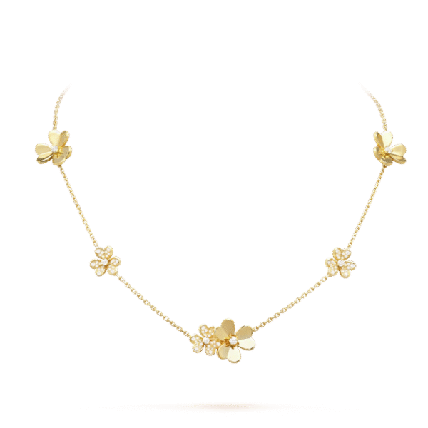 Frivole necklace, 9 flowers