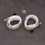Cuffs for Legs and Arms Pair Kinky Style White